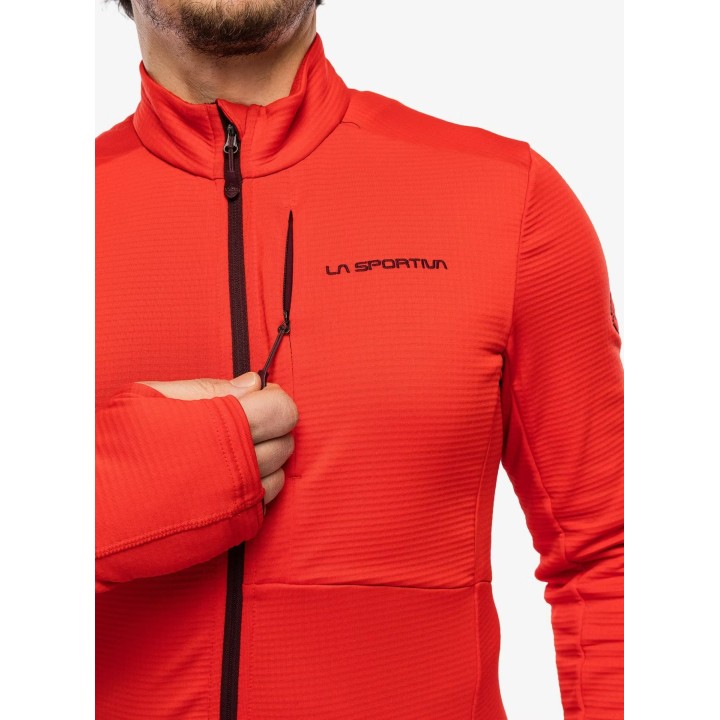 Chaqueta aislante Chill de La Sportiva, color rojo montaña, talla L