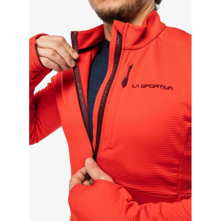 Chaqueta aislante Chill de La Sportiva, color rojo montaña, talla L