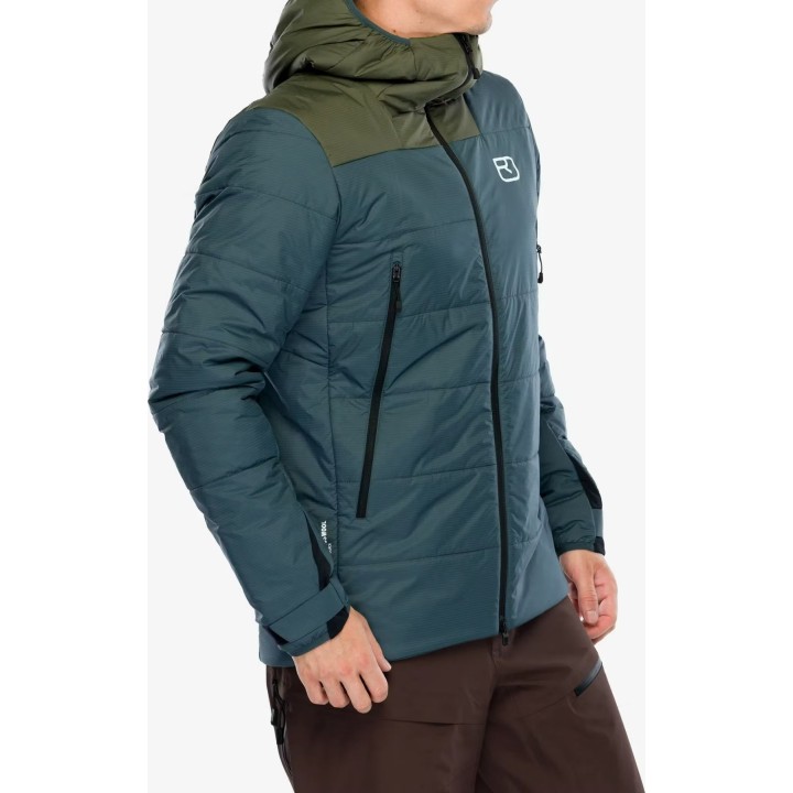 Veste isolante Ortovox Swisswool Zinal pour homme, gris arctique foncé, taille M