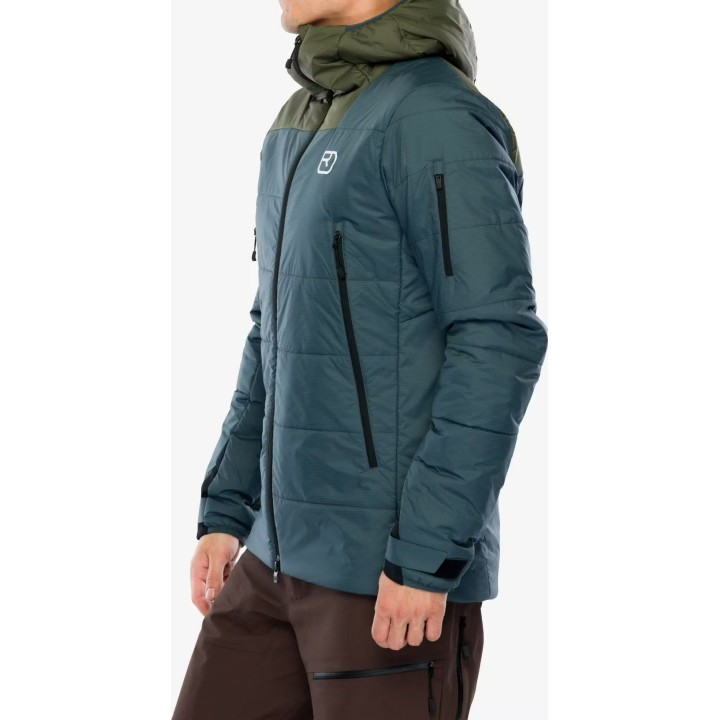 Veste isolante Ortovox Swisswool Zinal pour homme, gris arctique foncé, taille M