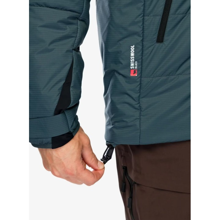 Veste isolante Ortovox Swisswool Zinal pour homme, gris arctique foncé, taille M