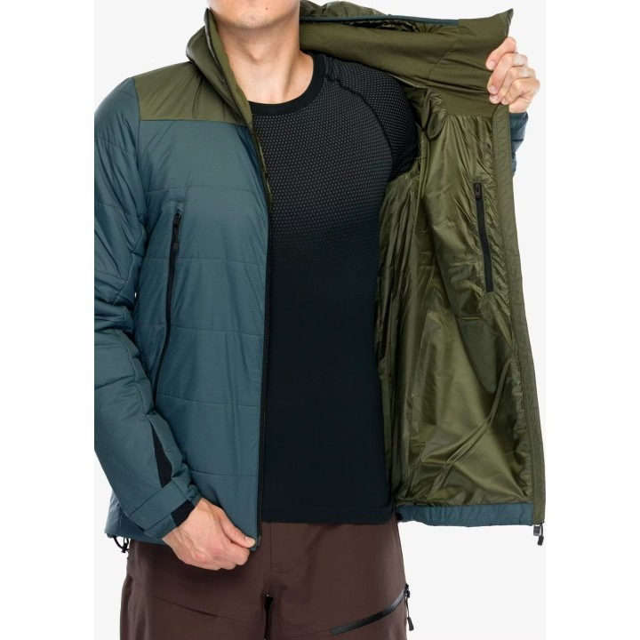 Veste isolante Ortovox Swisswool Zinal pour homme, gris arctique foncé, taille M