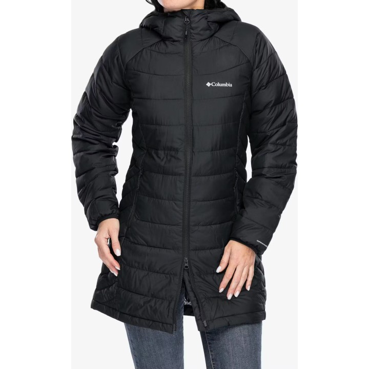 Chaqueta Columbia Powder Lite II Mid con aislamiento térmico para mujer, negra, talla S