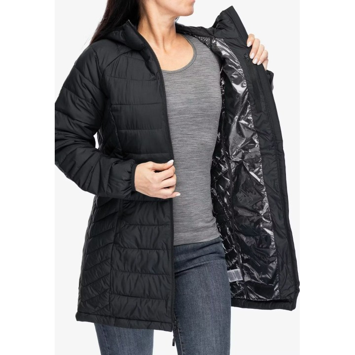 Chaqueta Columbia Powder Lite II Mid con aislamiento térmico para mujer, negra, talla S