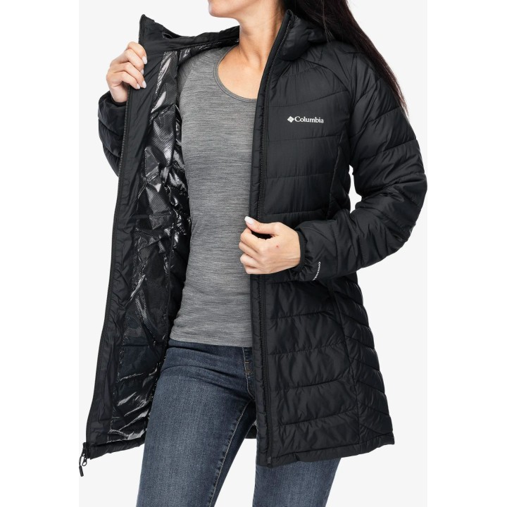 Chaqueta Columbia Powder Lite II Mid con aislamiento térmico para mujer, negra, talla S