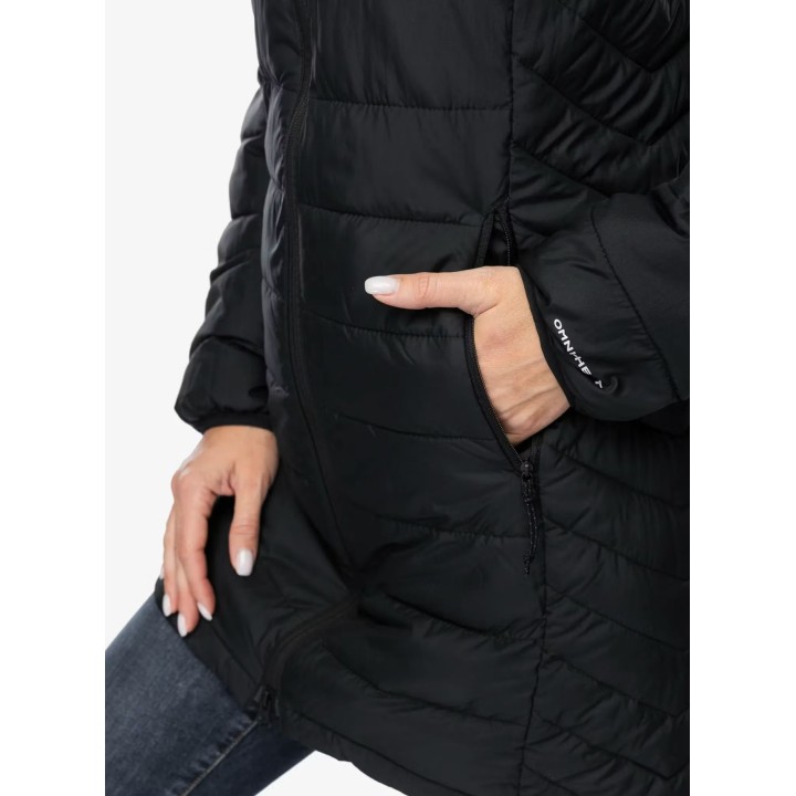 Chaqueta Columbia Powder Lite II Mid con aislamiento térmico para mujer, negra, talla S