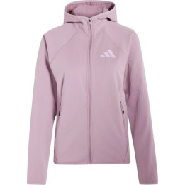 Casaco com capuz adidas TERREX Xperior CLIMAWARM+ Ventknit Fleece para mulher, cor Magic Mauve, tamanho M