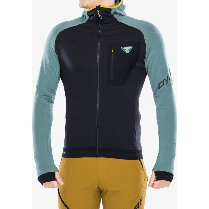 Chaqueta con capucha Dynafit Radical Polartec para hombre, color Atlantic