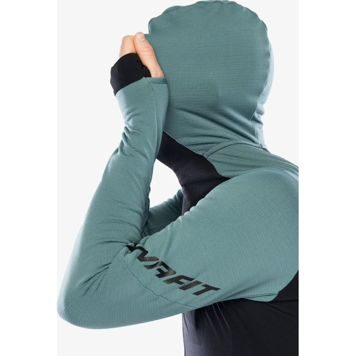 Chaqueta con capucha Dynafit Radical Polartec para hombre, color Atlantic