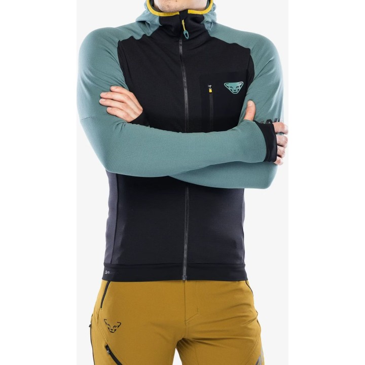 Chaqueta con capucha Dynafit Radical Polartec para hombre, color Atlantic
