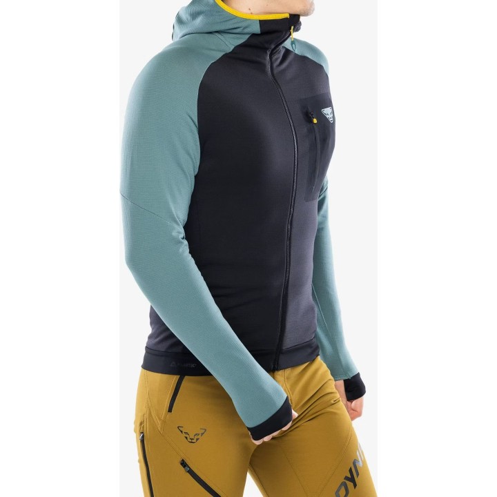 Chaqueta con capucha Dynafit Radical Polartec para hombre, color Atlantic