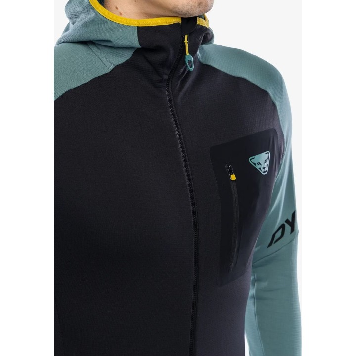 Chaqueta con capucha Dynafit Radical Polartec para hombre, color Atlantic