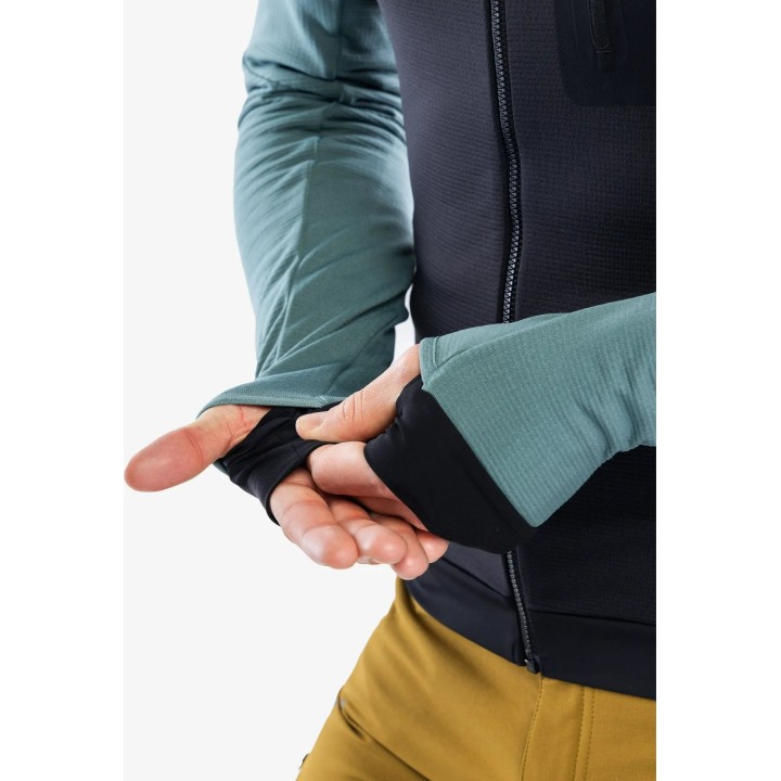 Chaqueta con capucha Dynafit Radical Polartec para hombre, color Atlantic