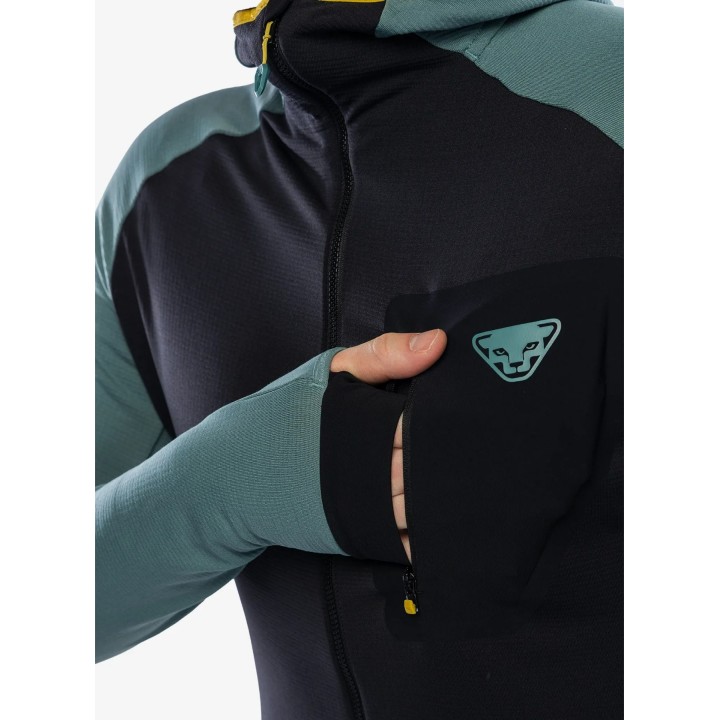 Chaqueta con capucha Dynafit Radical Polartec para hombre, color Atlantic
