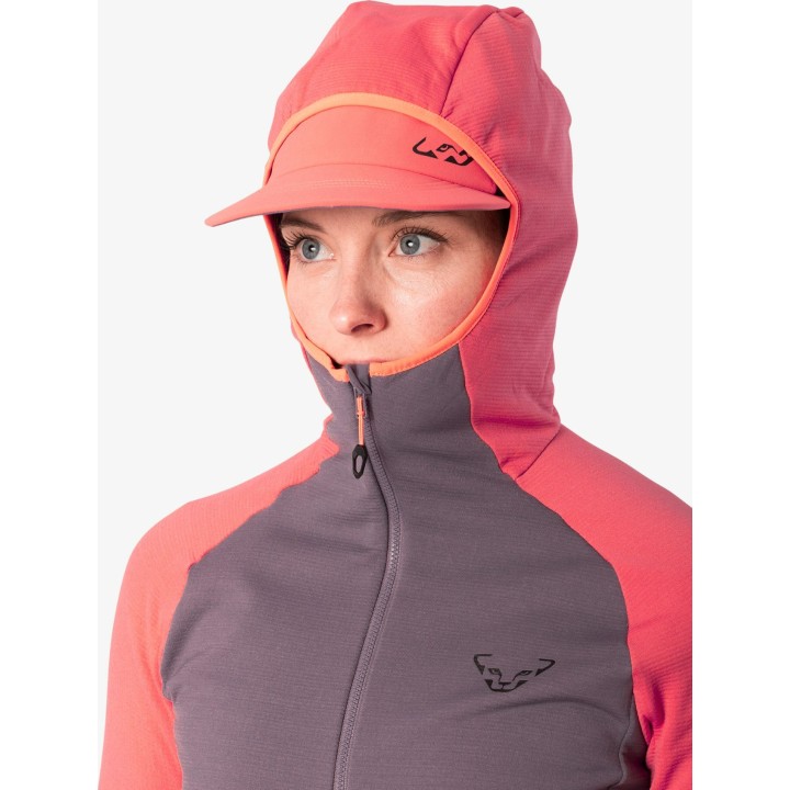Chaqueta con capucha Dynafit Radical PTC para mujer, color Cabana, talla XS