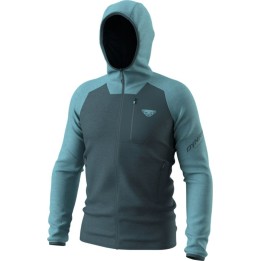 Chaqueta con capucha Dynafit Radical Wool para hombre, azul humo, talla L