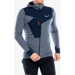 Casaco com capuz Salewa Puez 2 Dry HD, azul-marinho, tamanho S