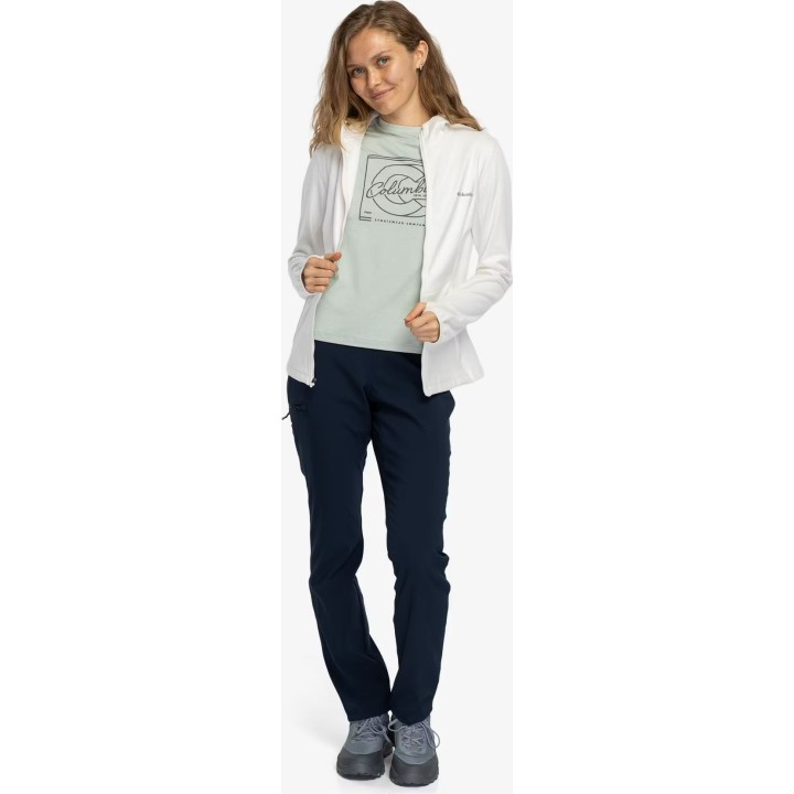 Columbia Star Valley Kapuzenjacke mit durchgehendem Reißverschluss für Damen, Farbe: Sea Salt Green, Größe: S