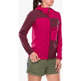 Chaqueta cortavientos Softshell Freeway de La Sportiva para mujer, color Azalea/Rojo, talla S