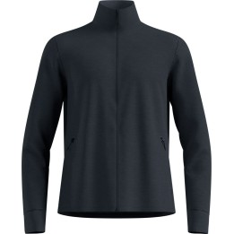 Odlo Grid Fleece Mid Layer Full-Zip Jacket Black Melange L