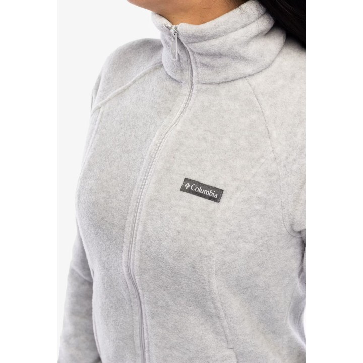 Chaqueta de forro polar con cremallera completa Columbia Benton Springs para mujer, gris