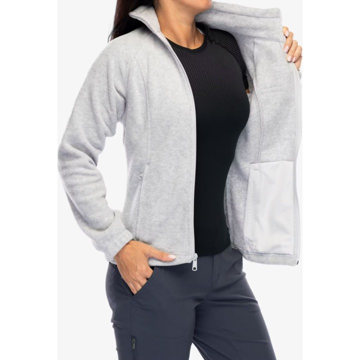 Chaqueta de forro polar con cremallera completa Columbia Benton Springs para mujer, gris
