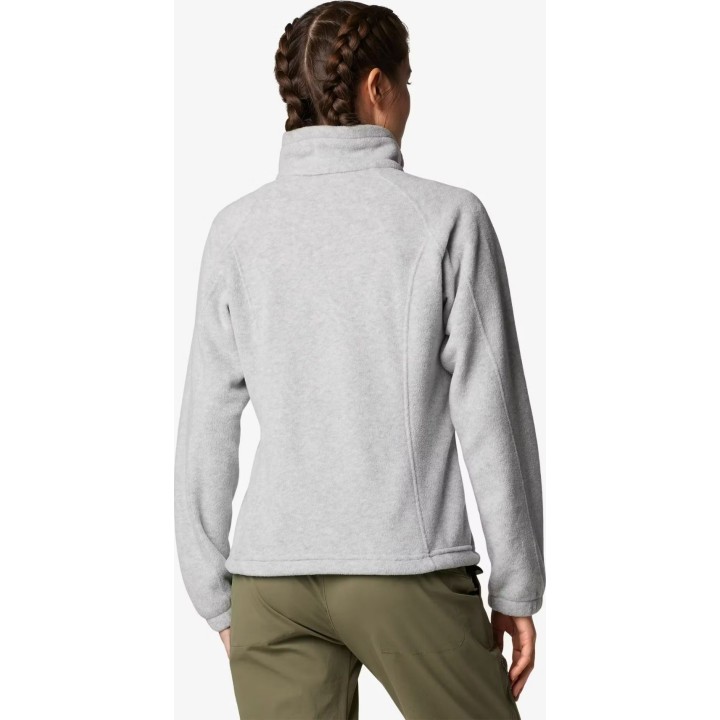 Chaqueta de forro polar con cremallera completa Columbia Benton Springs para mujer, gris, talla M
