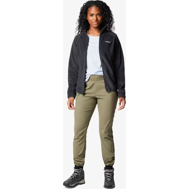 Columbia Benton Springs Fleecejacke mit durchgehendem Reißverschluss für Damen, schwarz, Größe M