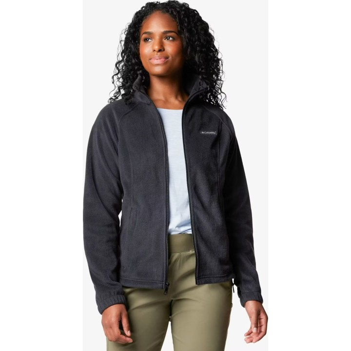 Veste polaire Columbia Benton Springs à fermeture éclair intégrale pour femme, noire, taille M