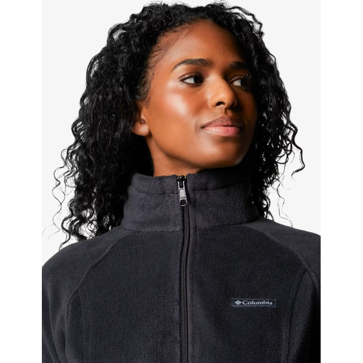 Columbia Benton Springs Fleecejacke mit durchgehendem Reißverschluss für Damen, schwarz, Größe M