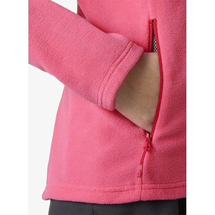 Veste polaire à fermeture éclair intégrale Helly Hansen Daybreaker pour femme, rose vif, taille M