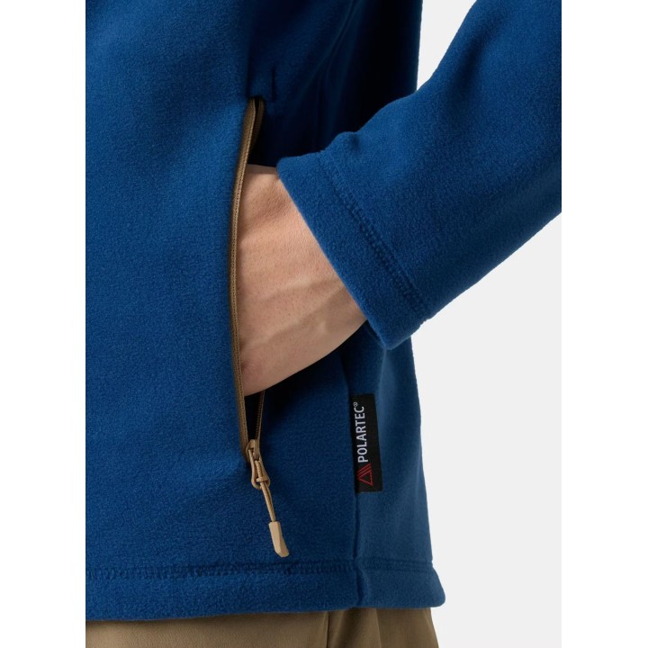 Chaqueta de forro polar Helly Hansen Daybreaker Block con cremallera completa, azul oscuro, talla M