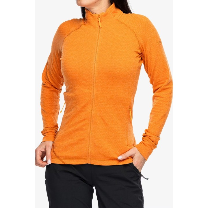Chaqueta de forro polar para mujer Rab Nexus, color Dark Melba, talla M
