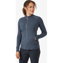 Chaqueta de forro polar Rab Nexus para mujer, color acero