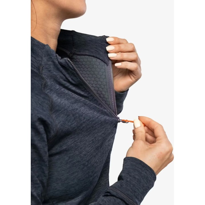 Chaqueta de forro polar Rab Nexus para mujer, color acero