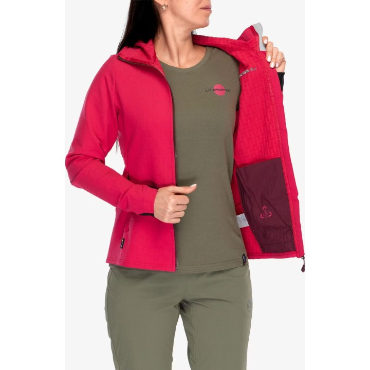 Chaqueta Descender Storm de La Sportiva, color Azalea/Redwood, talla XS