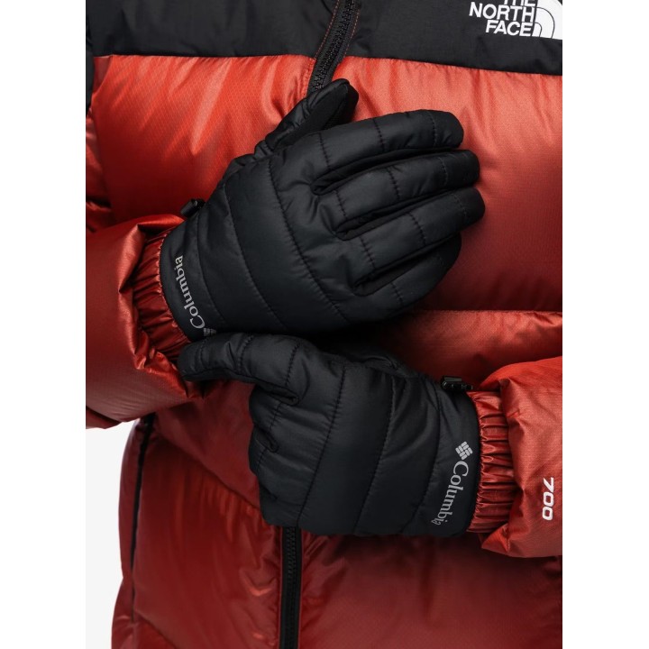Guantes aislantes Columbia Powder Lite II, negro/negro, talla M