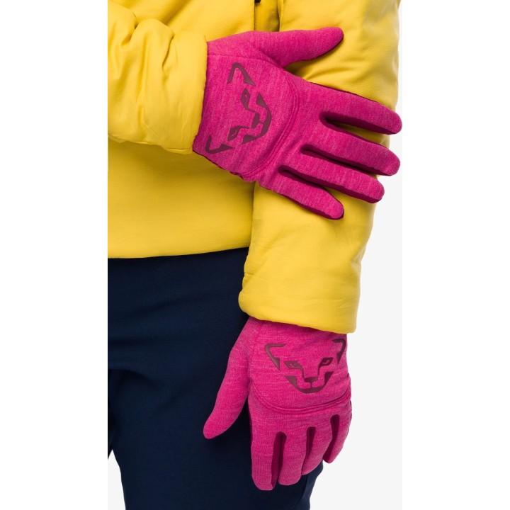 Dynafit Upcycled Thermal Gloves Flamingo L
