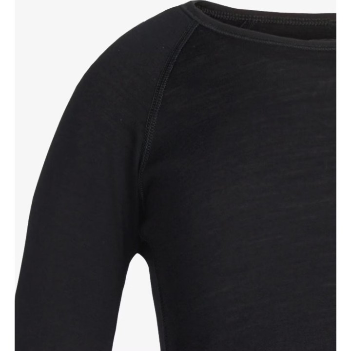 Icebreaker Merino 200 Oasis LS Crewe para niños, negro