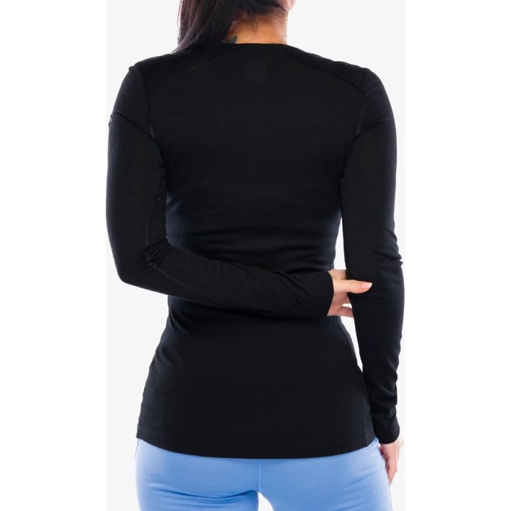 Icebreaker Merino 200 Oasis LS Scoop para mujer, negro