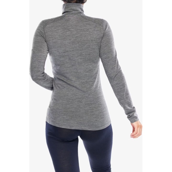 Icebreaker Merino 200 Oasis LS Half-Zip Women Gritstone Hthr XS