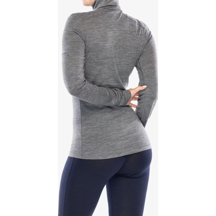 Icebreaker Merino 200 Oasis LS Half-Zip Women Gritstone Hthr XS