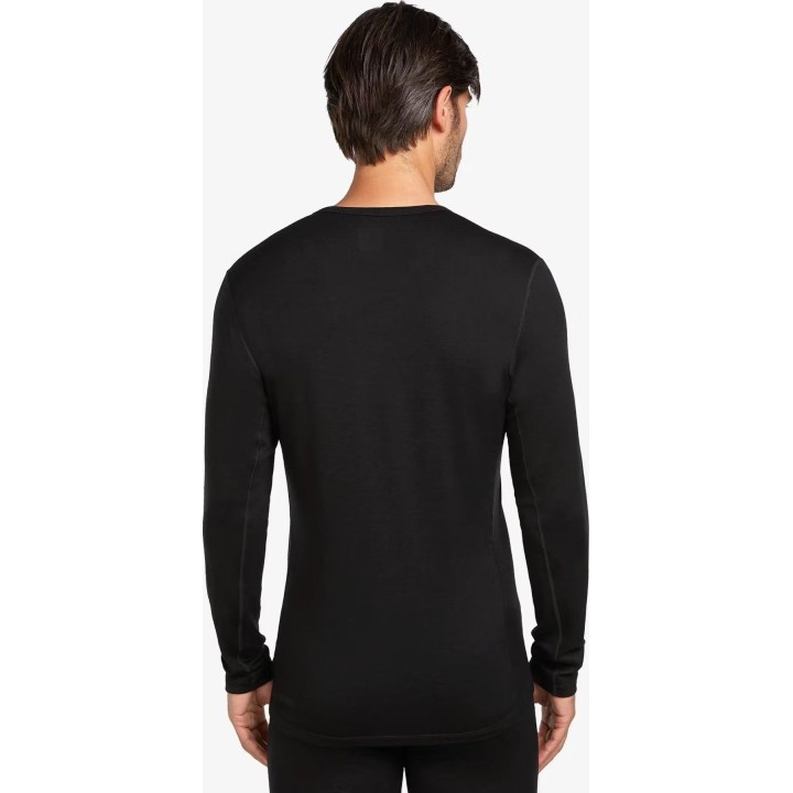 Icebreaker Merino 260 Tech LS Crewe para hombre, negro, talla XL