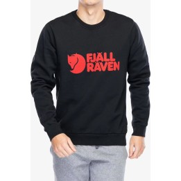 Maglione con logo Fjällräven da uomo, nero