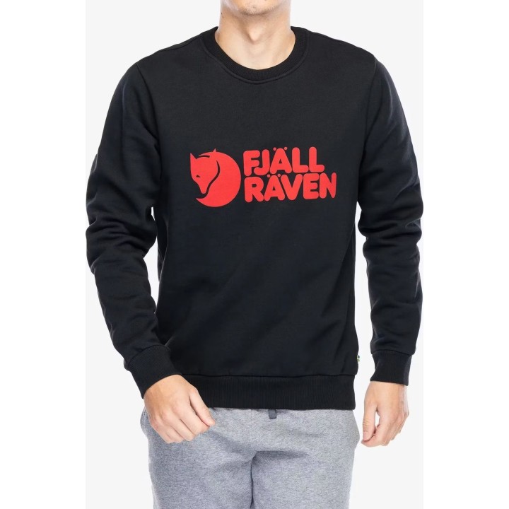 Fjällräven Logo Sweater Men Black