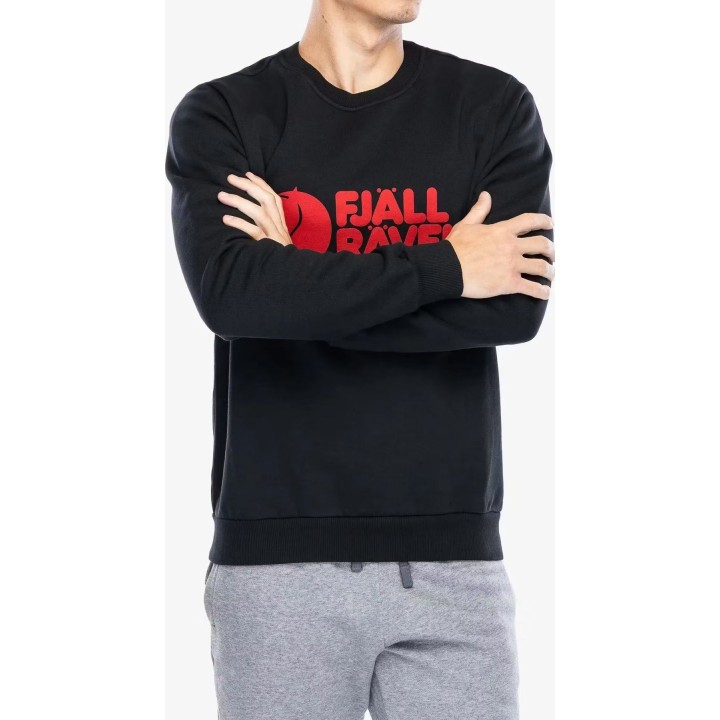 Fjällräven Logo Sweater Men Black