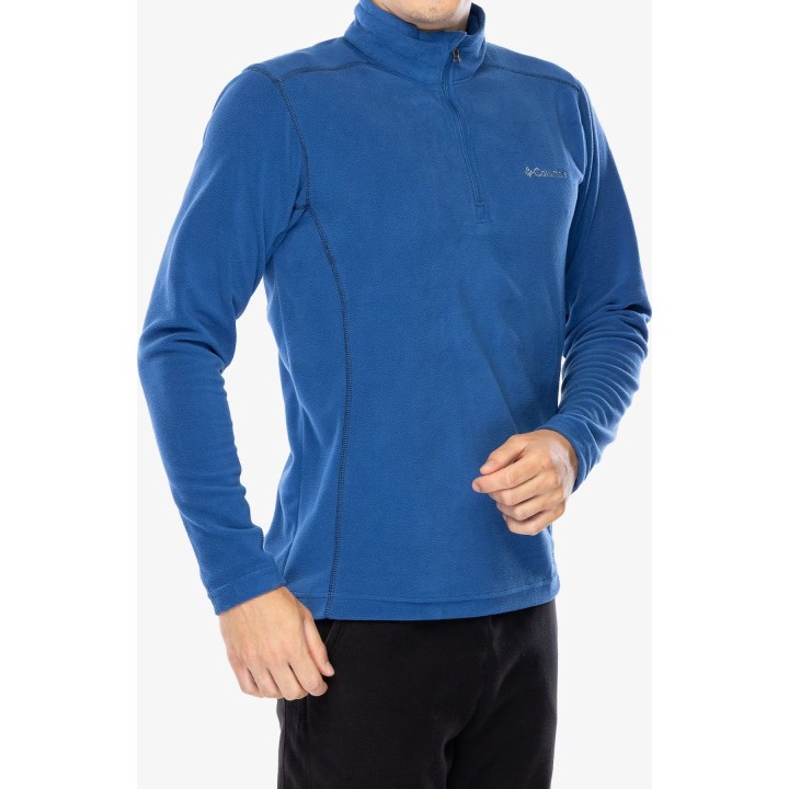 Jersey de forro polar Columbia Klamath Range II con media cremallera, color azul montaña, talla M