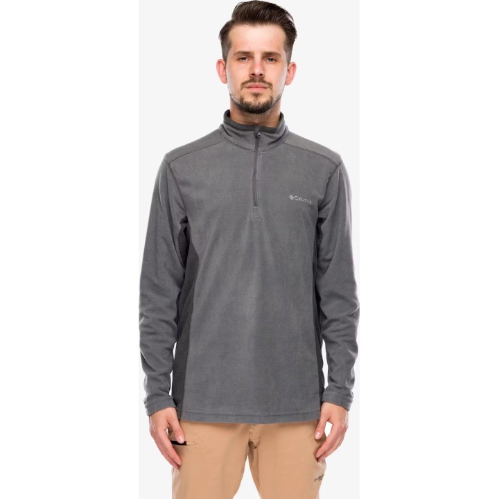 Columbia Klamath Range II Half-Zip Fleece Pullover City Grey/Shark Red M