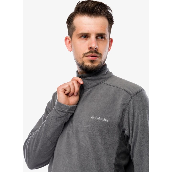 Columbia Klamath Range II Half-Zip Fleece Pullover City Grey/Shark Red M
