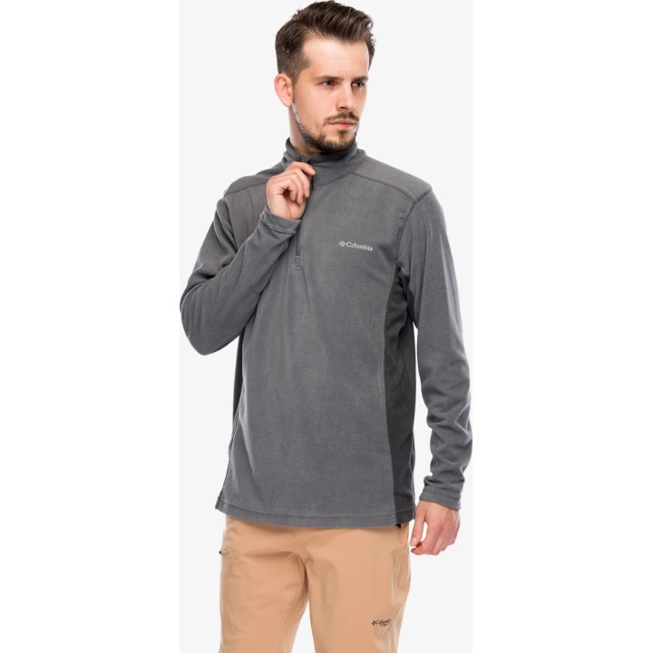 Columbia Klamath Range II Fleece-Pullover mit halbem Reißverschluss, City Grey/Shark, XL